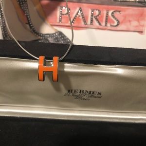 SOLD‼️Authentic Hermes pop H necklace